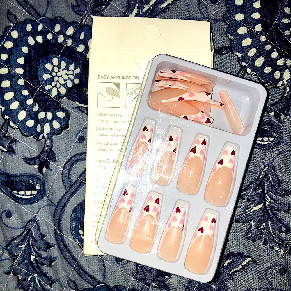 Cute Heart Nail Tips